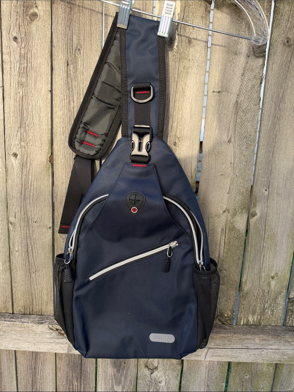 Navy Sling Crossbody Bag - Men